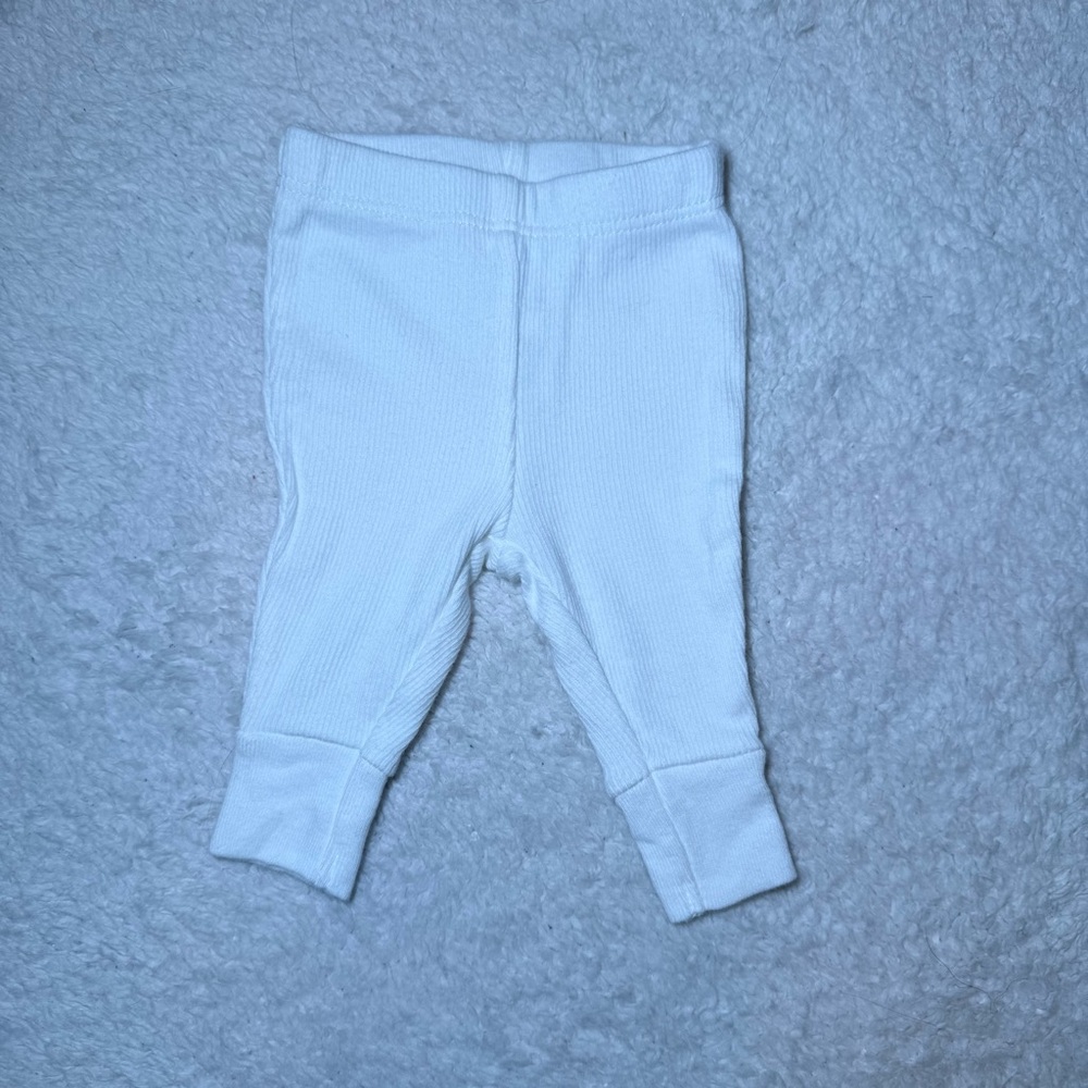 Carter's White Ribbed Baby Button-Up Set - Picture 6 of 8